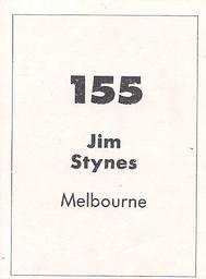 1990 Select AFL Stickers #155 Jim Stynes Back